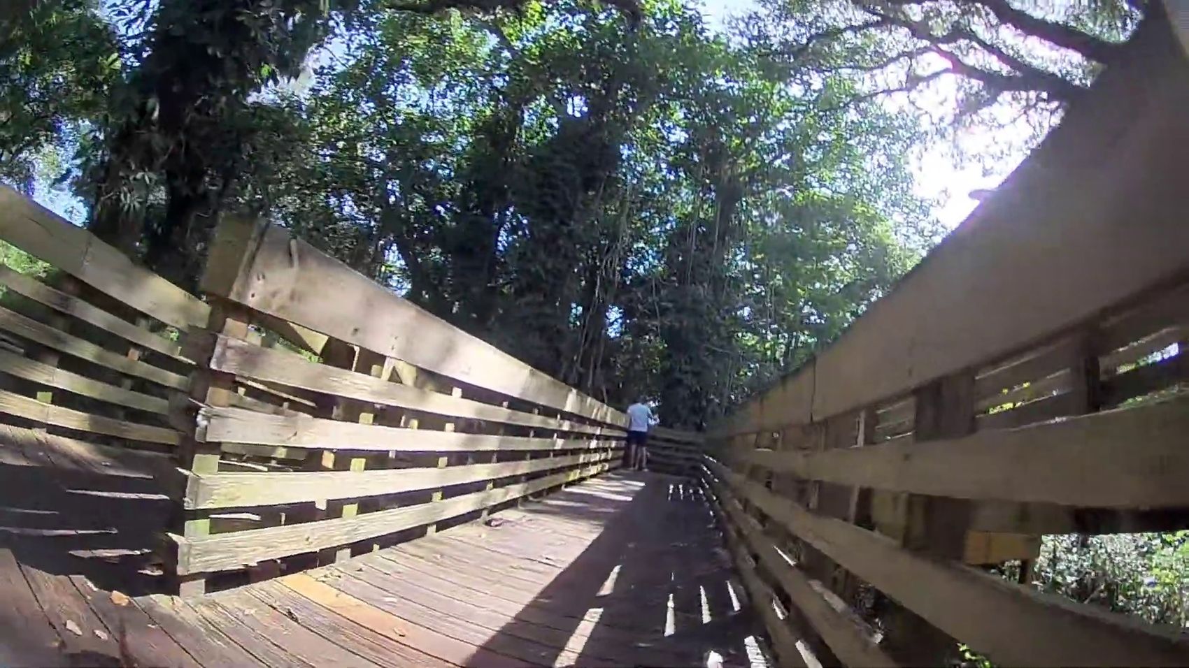 Threading between the beams at speed